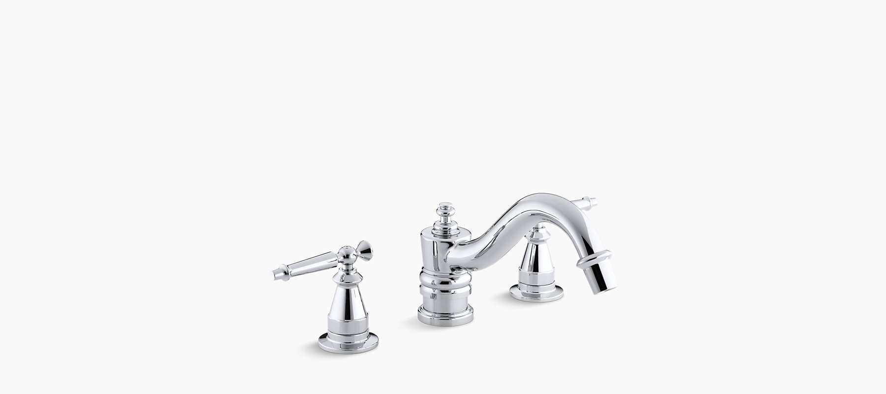 K T125 4 Antique Deck Mount High Flow Bath Faucet Trim Kohler